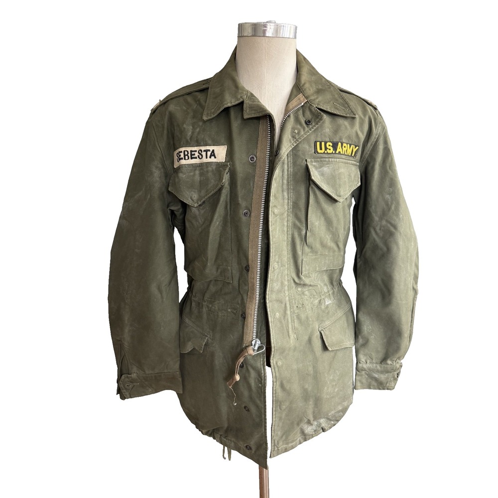 1951 M-1951 Field Jacket Mens Regular Small US ARMY Military Korean Excellent
